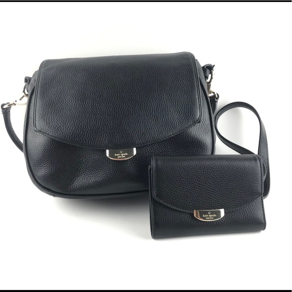 kate spade Handbags - Kate Spade New York Pebble Black purse with wallet